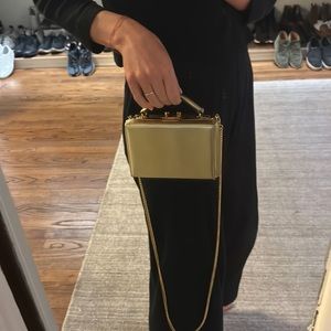Mark Cross Small Box Bag Gold